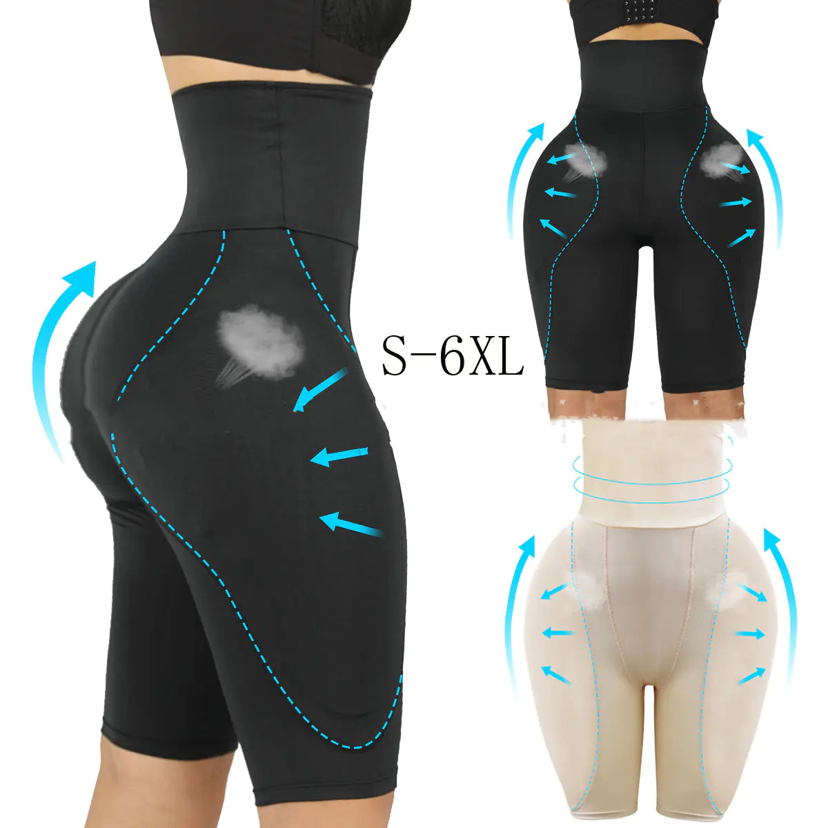 Feng Crotch Sponge Pad Fake Butt Shapewear